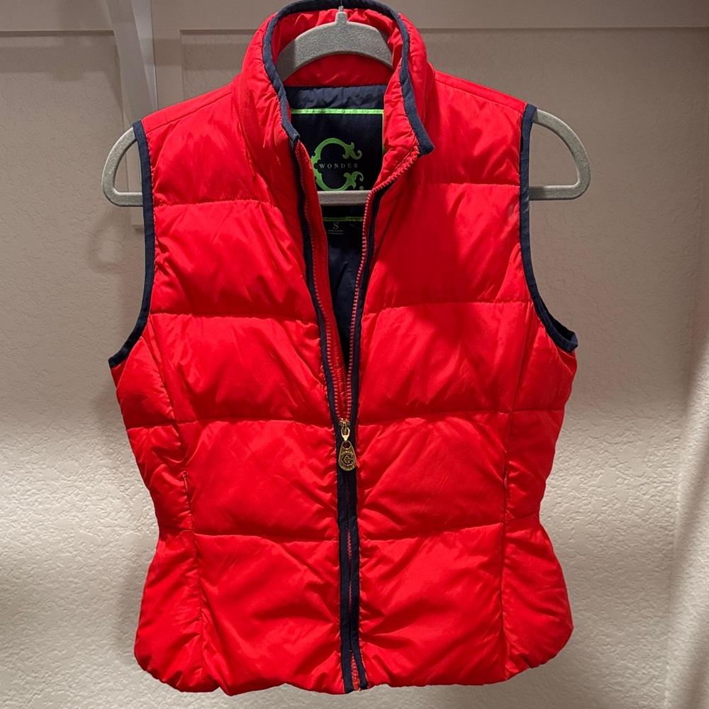 C. Wonder Bold Red Quilted Vest